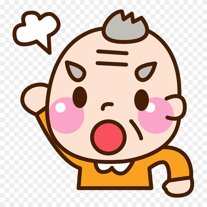 Old Man Angry Clipart - Icon - Png Download
