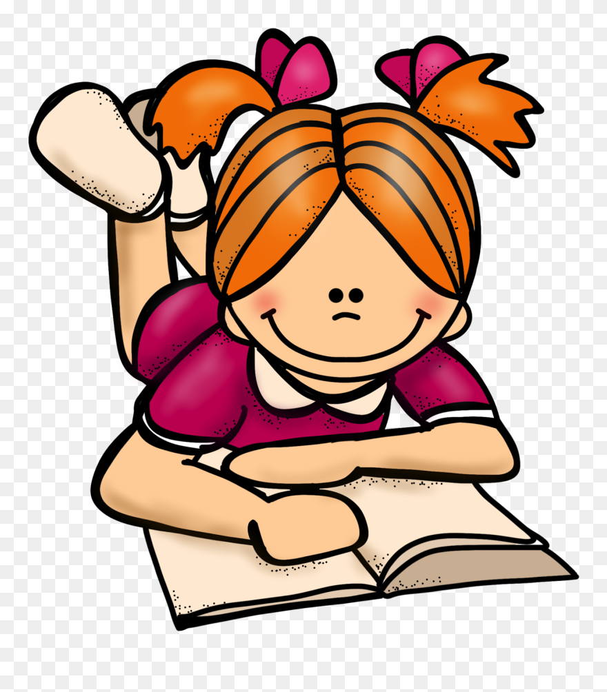 Best Student Reading Clipart - Student Reading Clip Art - Png Download