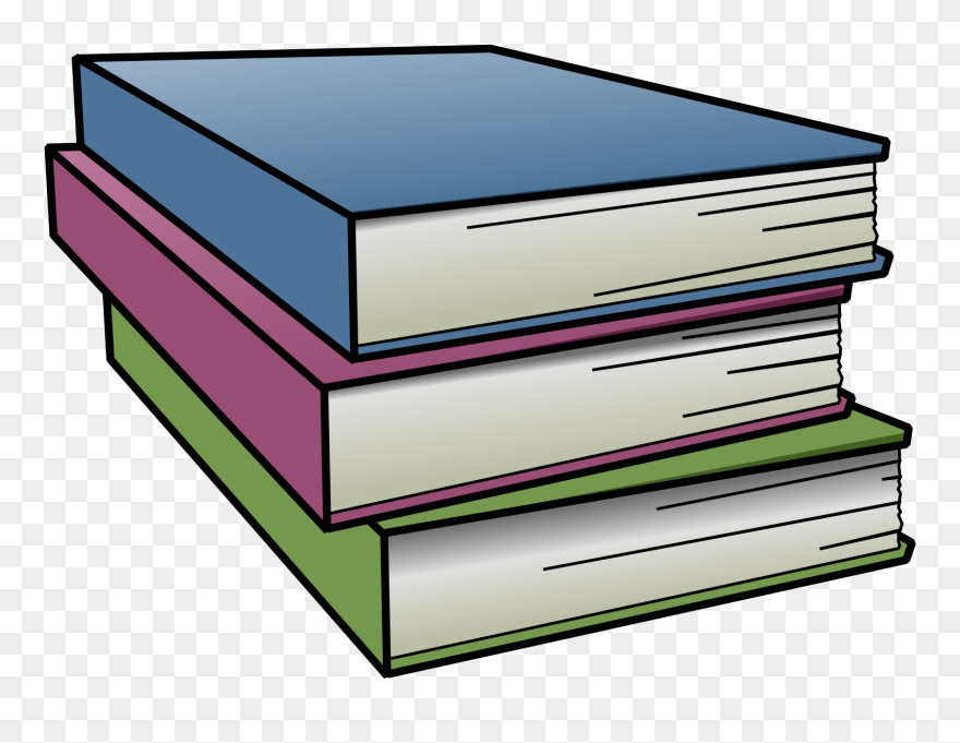 Westside Middle School - Stack Of Books Clip Art - Png Download