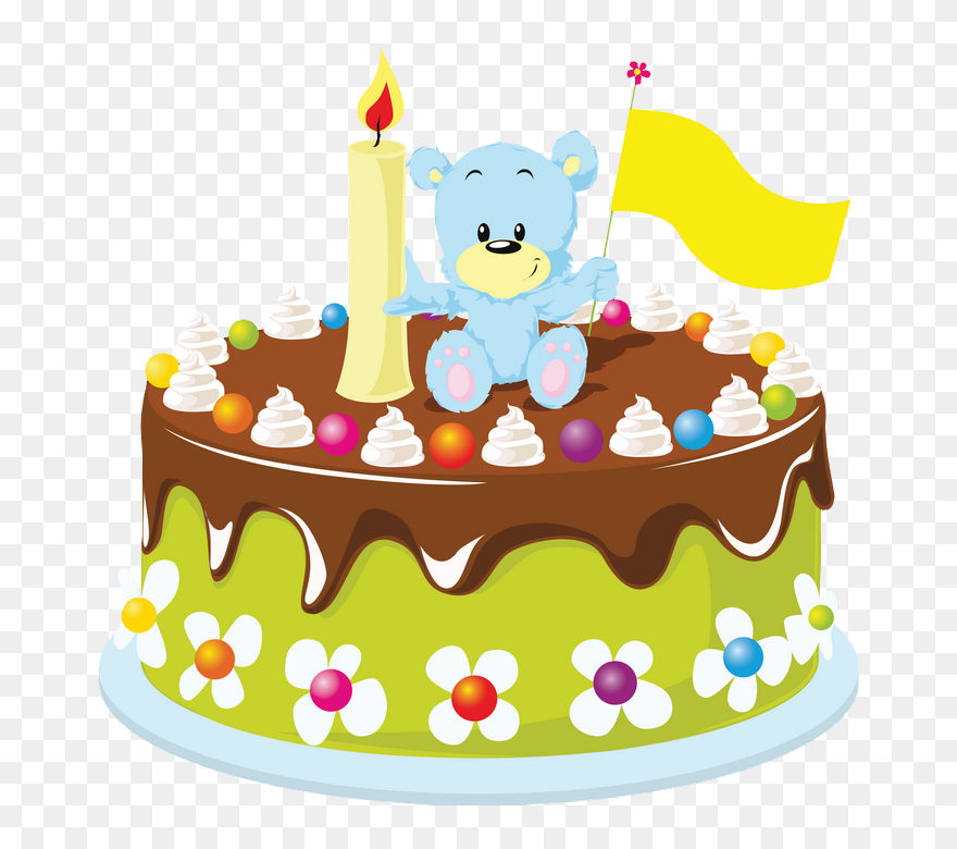Gâteau D"anniversaire Enfant - Happy Birthday Cartoon Cake Clipart