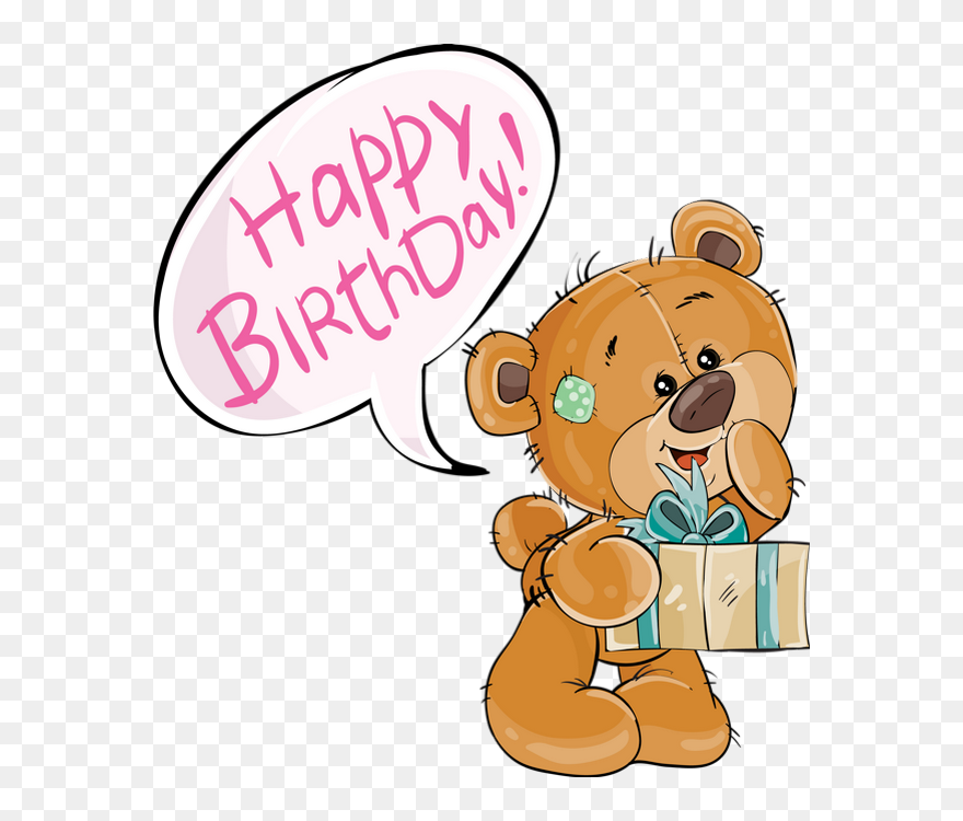 Happy Birthday - Happy Birthday Teddybär Clipart - Png Download