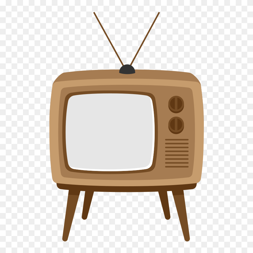 Fileretro Tv Vector - Tv Cartoon Transparent Background Clipart