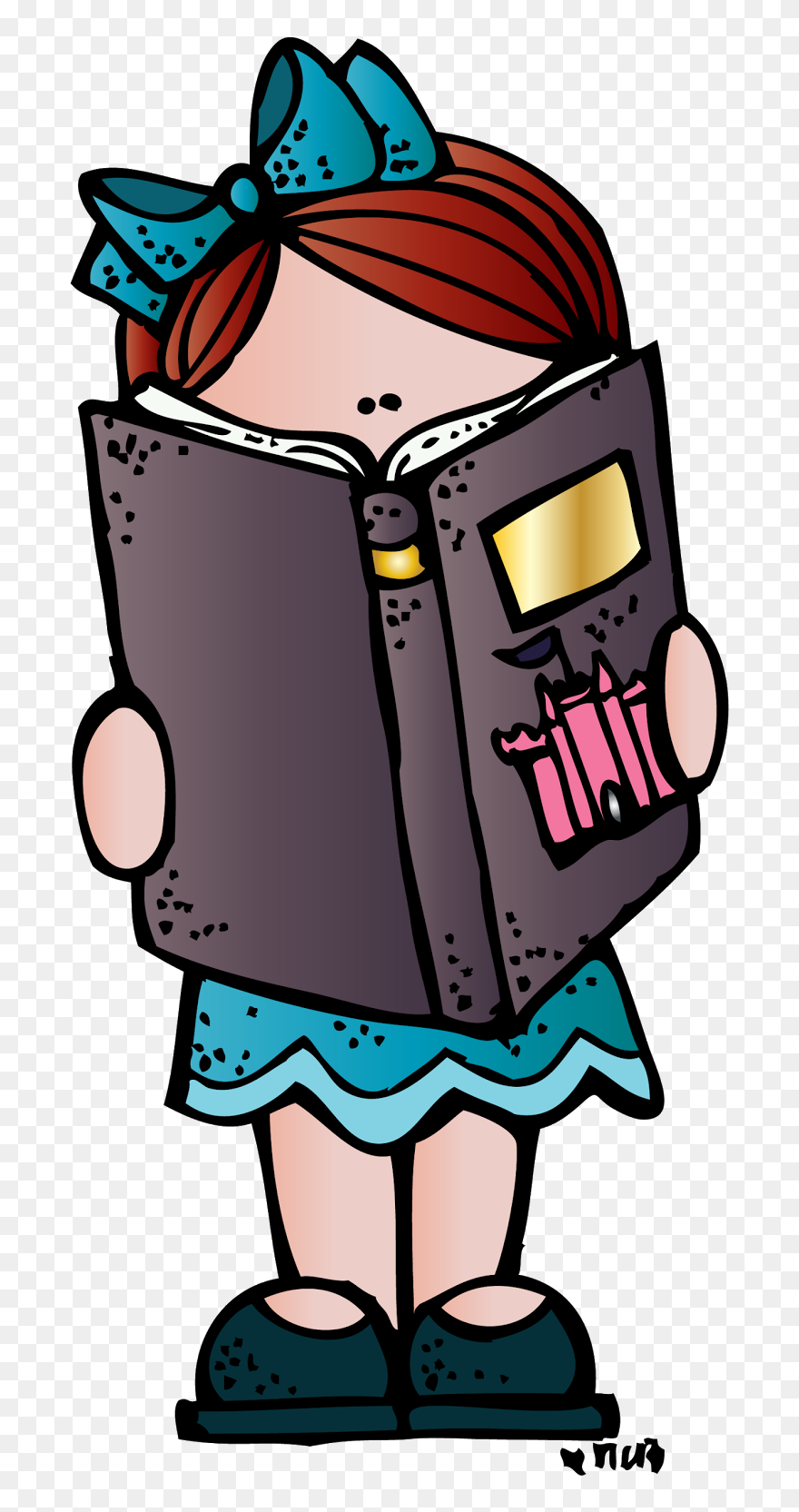 Melonheadz Reading Clipart - Reading Melonheadz Clipart - Png Download