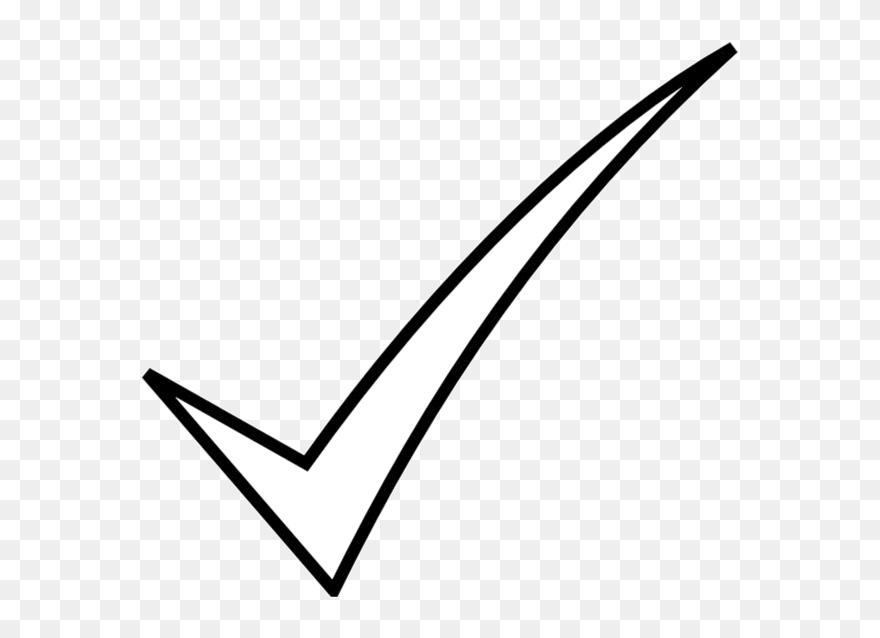 Check Clipart Black And White, Check Black And White - Check Mark Clipart Black And White - Png Download