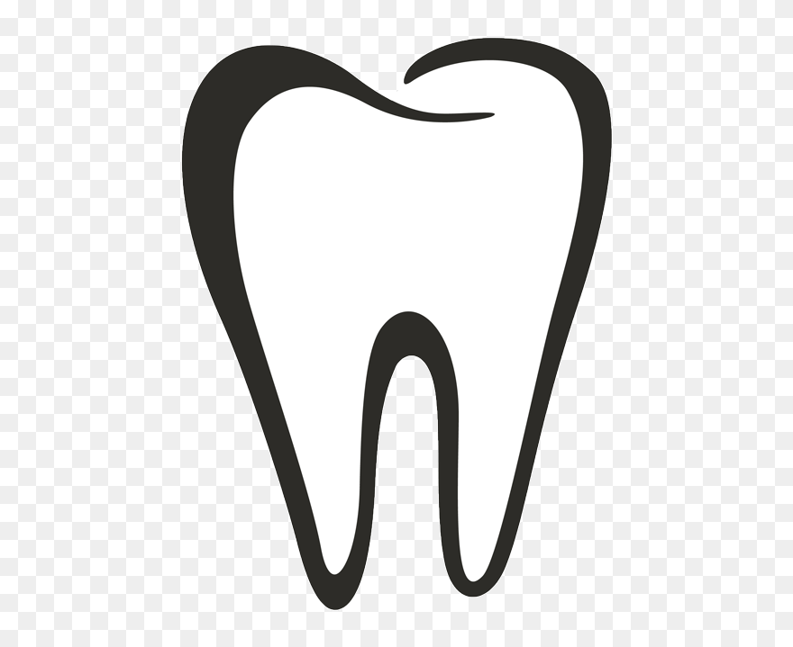 Clip Art Tooth Outline - Png Download