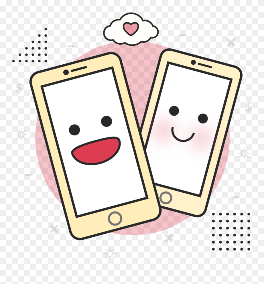 Clipart Dating App Jpg Freeuse Library Best Custom - Cartoon - Png Download