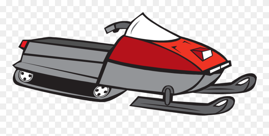 Snowmobile Ford Model T Clip Art - Clip Art Snow Mobile - Png Download