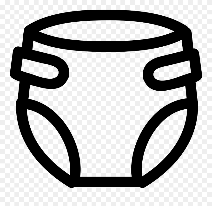 Diapers Clipart Transparent, Diapers Transparent Transparent - Transparent Diaper Clip Art - Png Download