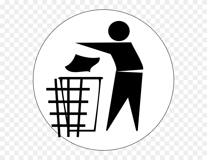 Put Your Trash In The Bin Clipart