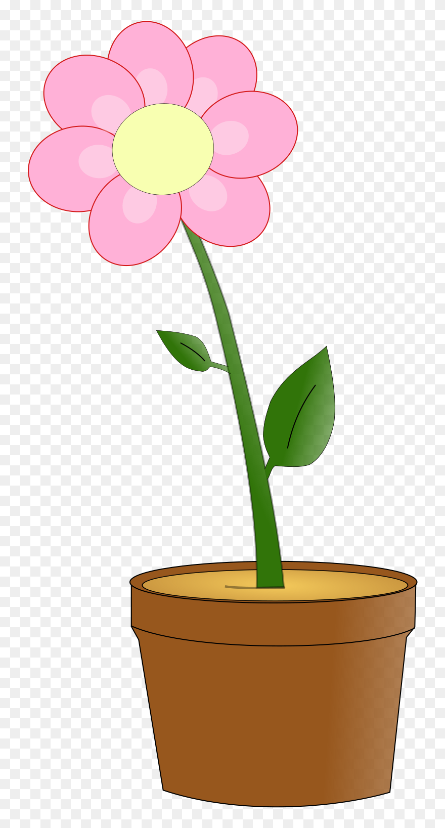 Flower Clipart Planter - Clipart Blumentopf - Png Download