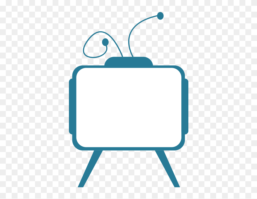Blue Tv Receiver Vector Image Clipart