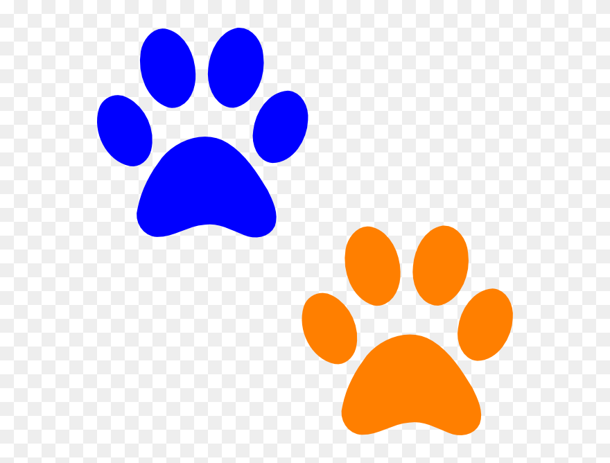 Cougar Paw Print Clip Art - Paw Print Clip Art - Png Download