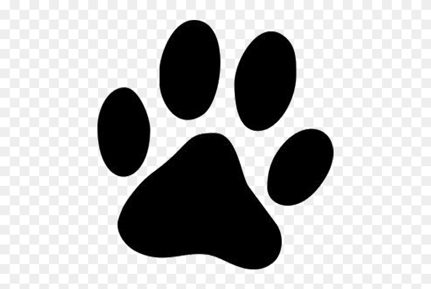 Dog Paw Printing Cat Clip Art - Clip Art Paw Print - Png Download