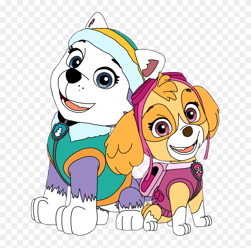#everest #skye #pawpatrol - Everest And Skye Paw Patrol Clipart