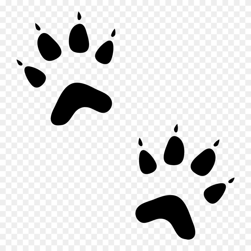 Sphynx Cat Paw Animal Kitten Rubber Stamp - Cat Animal Paw Prints Clipart