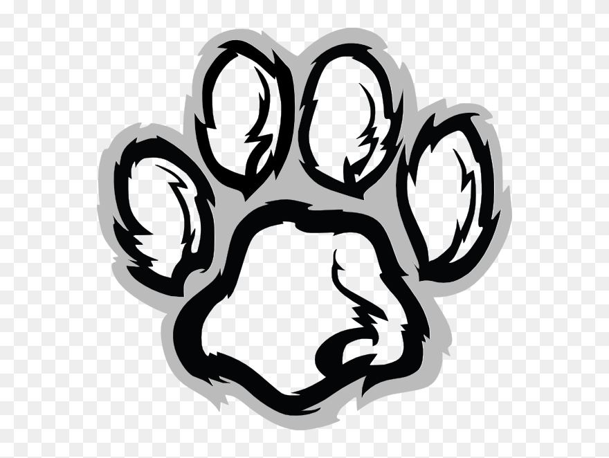 Transparent Cat Paw Clipart - Bobcat Paw Print Clipart - Png Download