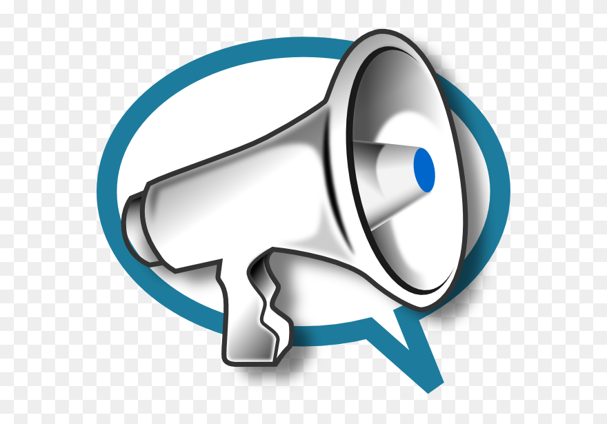 Transparent La Clipart - Megaphone Clip Art - Png Download