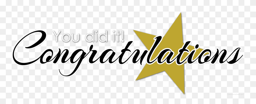 Congratulations On Achieving A Milestone Clipart