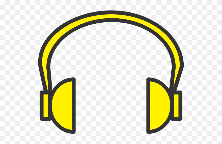 Yellow Headphone - Colorful Headphones Clipart Transparent - Png Download