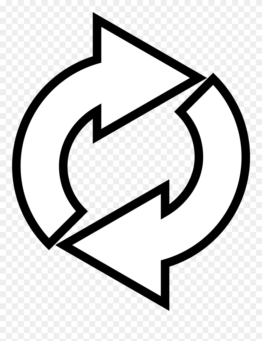 Walk Free Clipart Loop Jpg Black And White Download - Repeat Clipart Black And White - Png Download