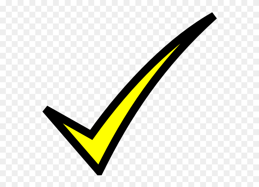 Yellow Check Mark Png Clipart