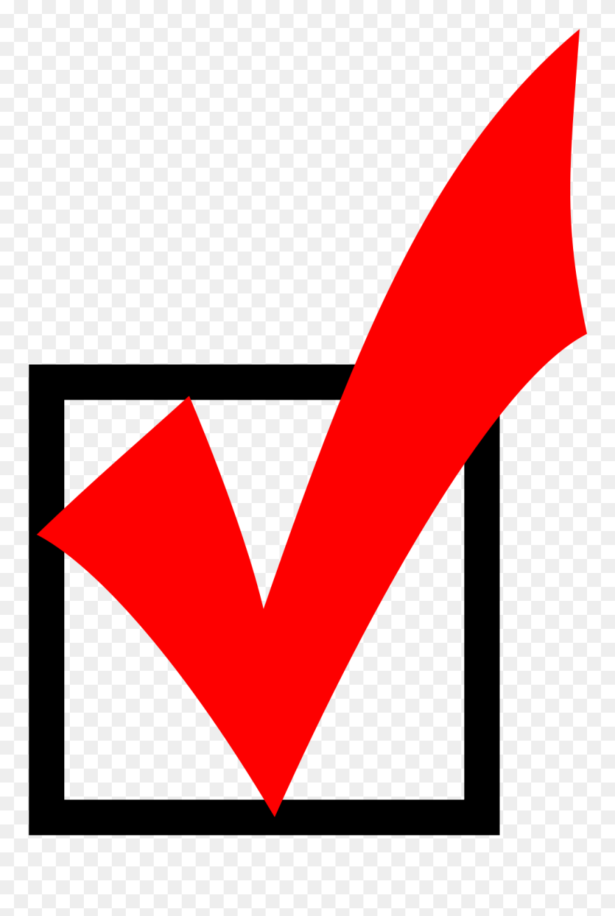 Red Checked Png - Red Check Mark In Box Clipart