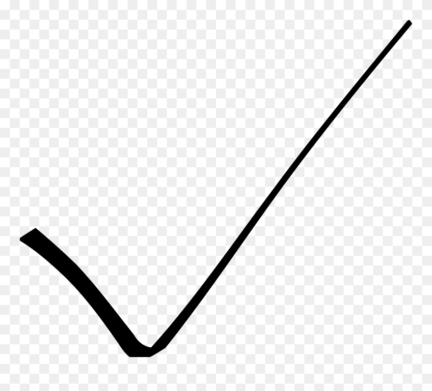 Transparent Check Mark Image Png - Black & White Clipart Check