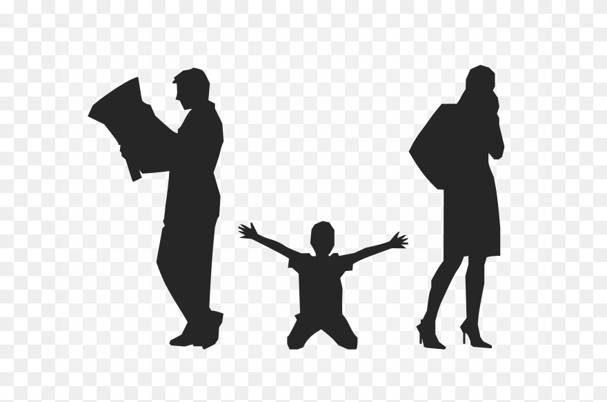 Divorced Parents Clip Art - Divorce Png Transparent Png