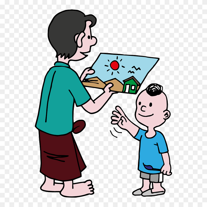 Father And Son Clipart - Child - Png Download
