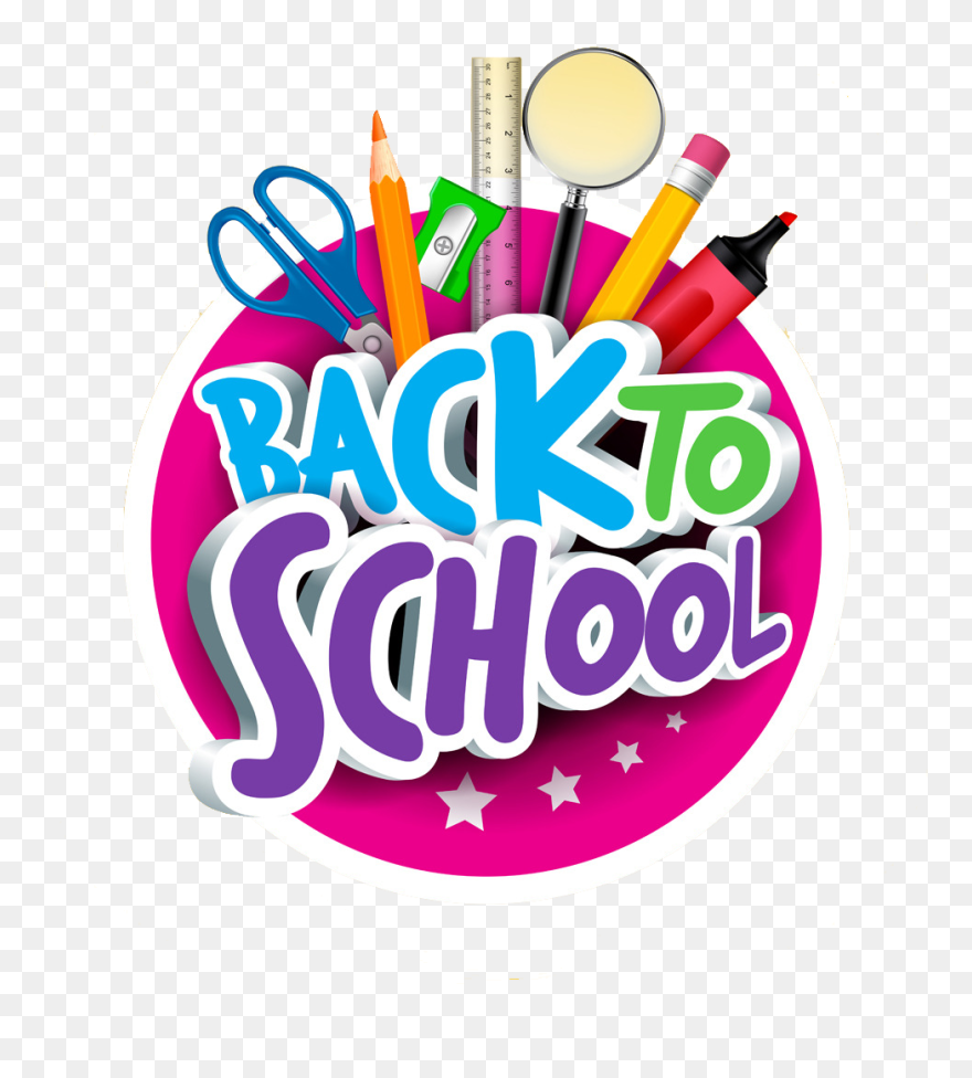 School Drawing Illustration - Clipart Back To School Logo - Png Download