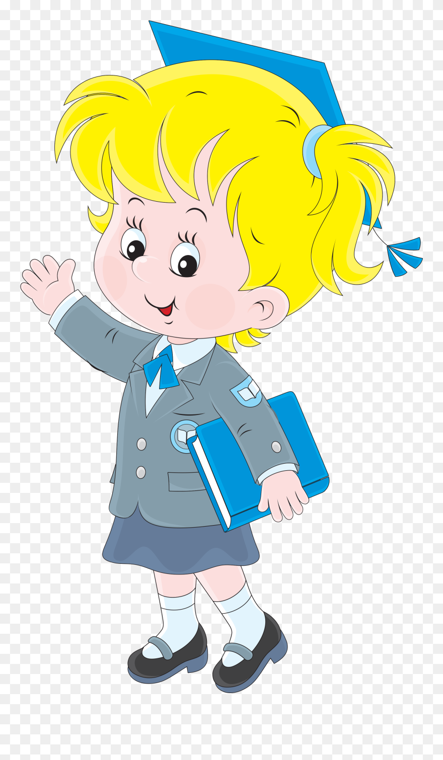 Transparent College Girl Clipart - Pupil Clipart - Png Download