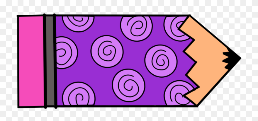 Purple School Supplies Clipart - Png Download