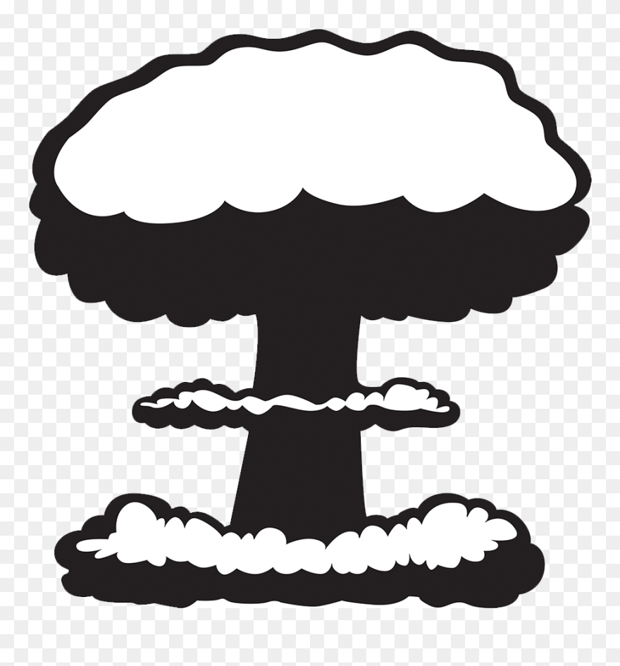 Mushroom Cloud Clipart - Mushroom Cloud Explosion Clipart - Png Download