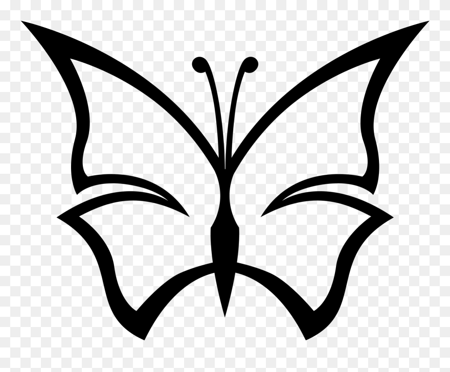 Lethal Injection Clipart Image Free Library Needle - Black And White Butterfly Images Cartoon - Png Download