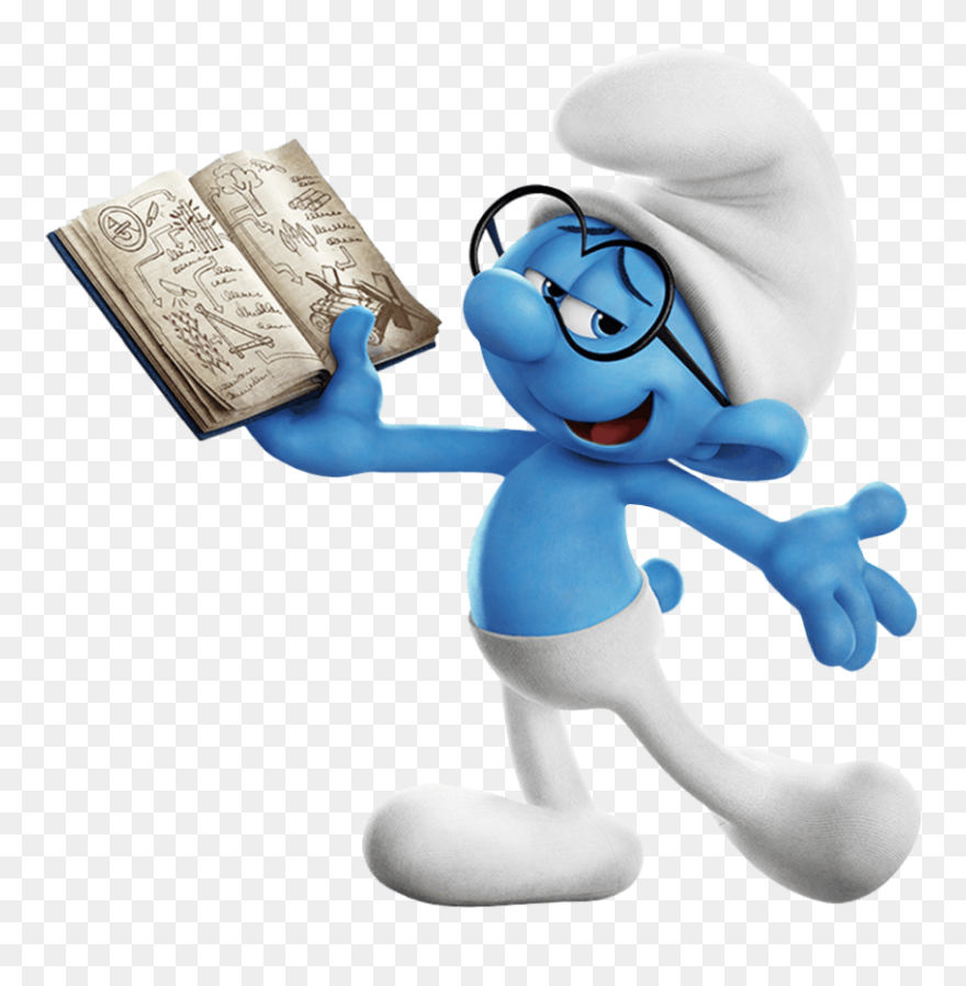 Mushroom Clipart Smurf - Brainy Smurfs The Lost Village - Png Download