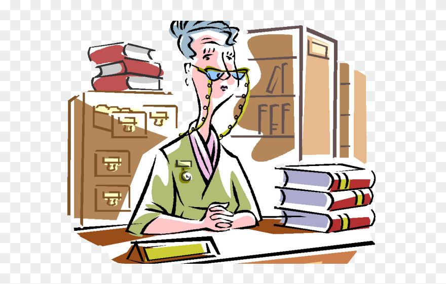 Clipart Librarian - Png Download