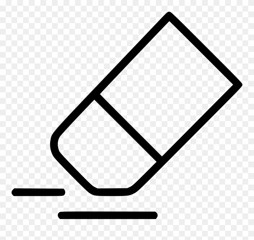 Eraser Tool - Transparent Pencil Clipart Black And White - Png Download