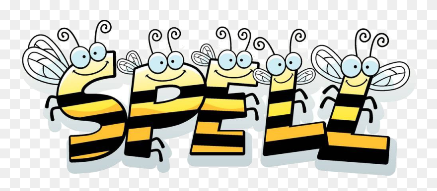 Clip Art Cartoon Bees - Spelling Bee Clipart - Png Download