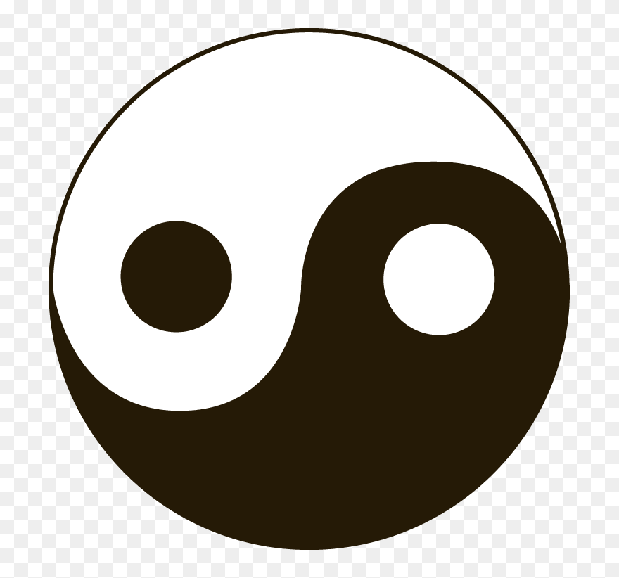 Blue Planet Green Living - Yin Yang Concept Art Clipart