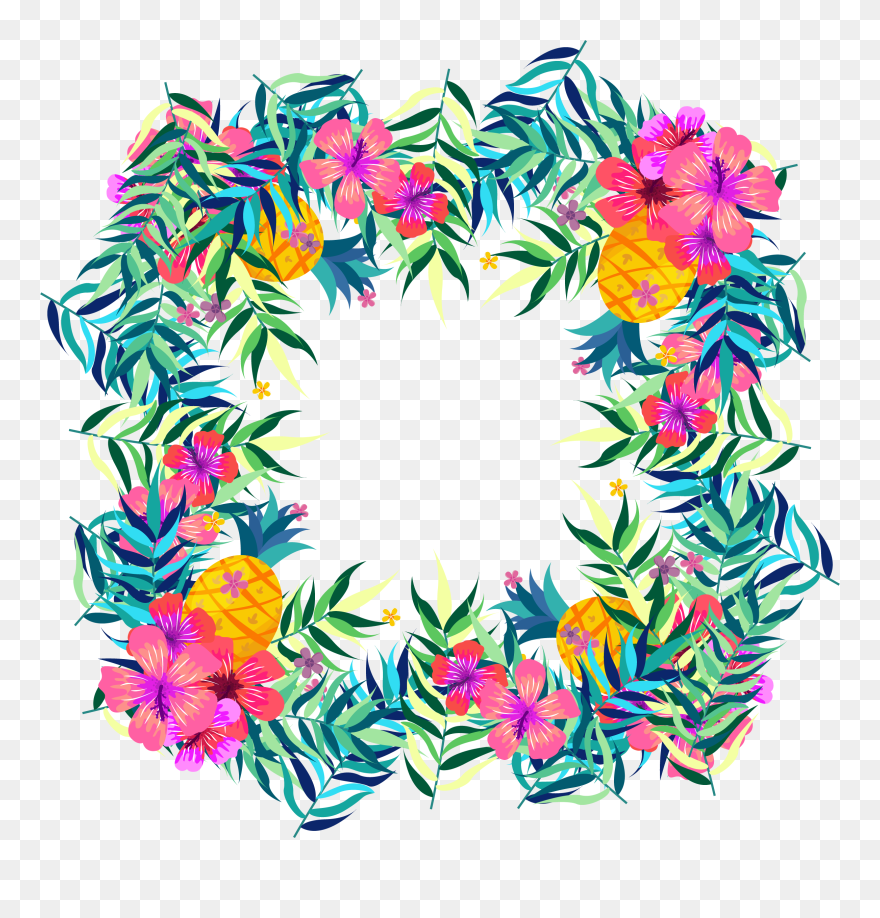 Flower Tropics Fruit Clip Art - Png Download