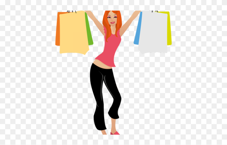 Women Bag Clipart Female Shopping - Bag - Png Download