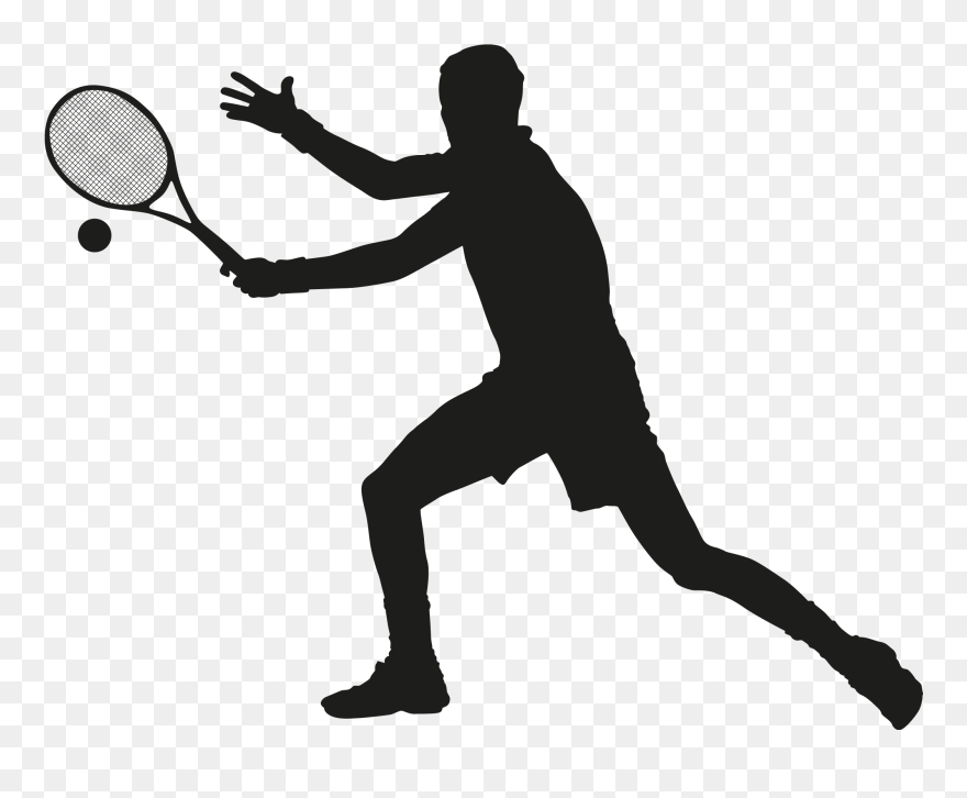 Clipart Cup Tennis - Tennis Player Vector Png Transparent Png