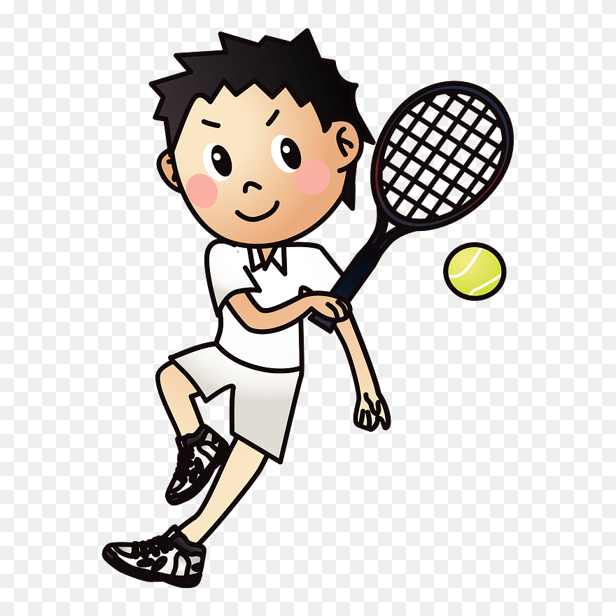 Tennis Player Sports Clipart - Clip Art - Png Download