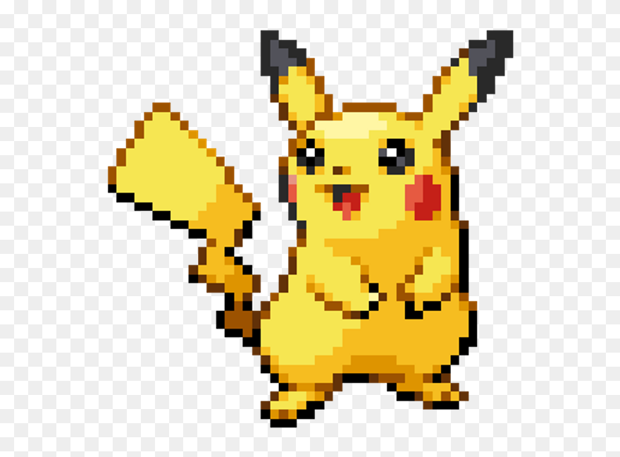 Pikachu Clipart Pokemon Pixel - Pokemon Pikachu Sprite - Png Download