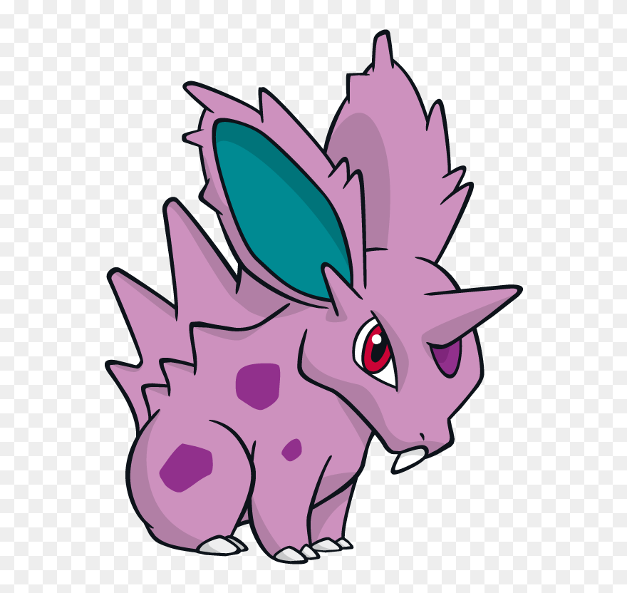 Nidoran Pokemon Male Character Vector Art Clipart
