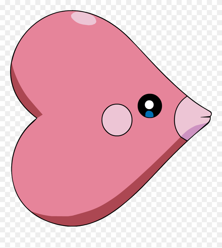 Transparent Pokemon Clip Art - Pokemon That Looks Like A Heart - Png Download