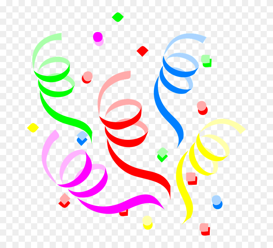 Streamers Clipart - Png Download