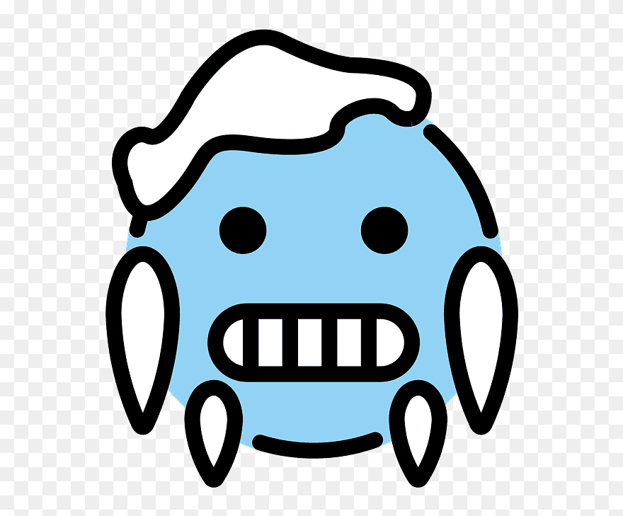 Cold Face Emoji Clipart - Png Download