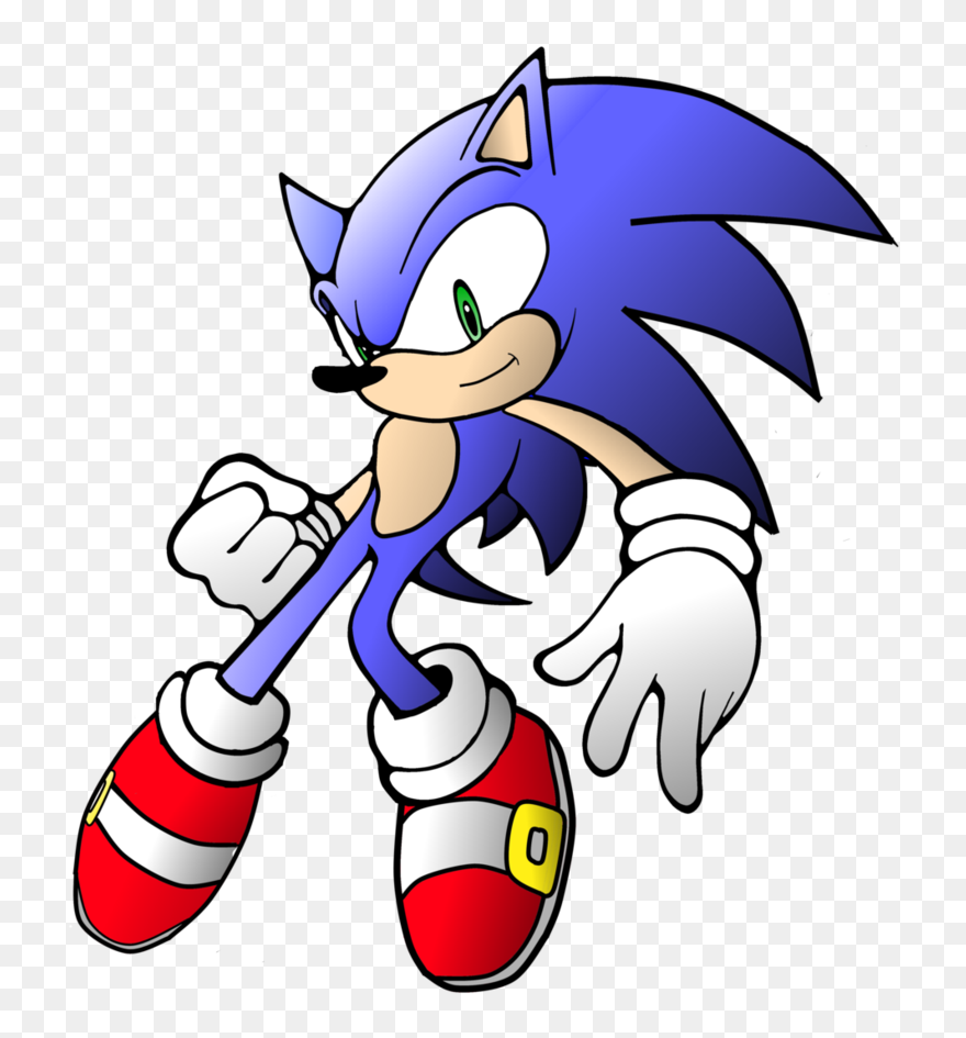 Sonic Clip Art Free Clipart Images - Shadow Sonic The Hedgehog Coloring Pages - Png Download