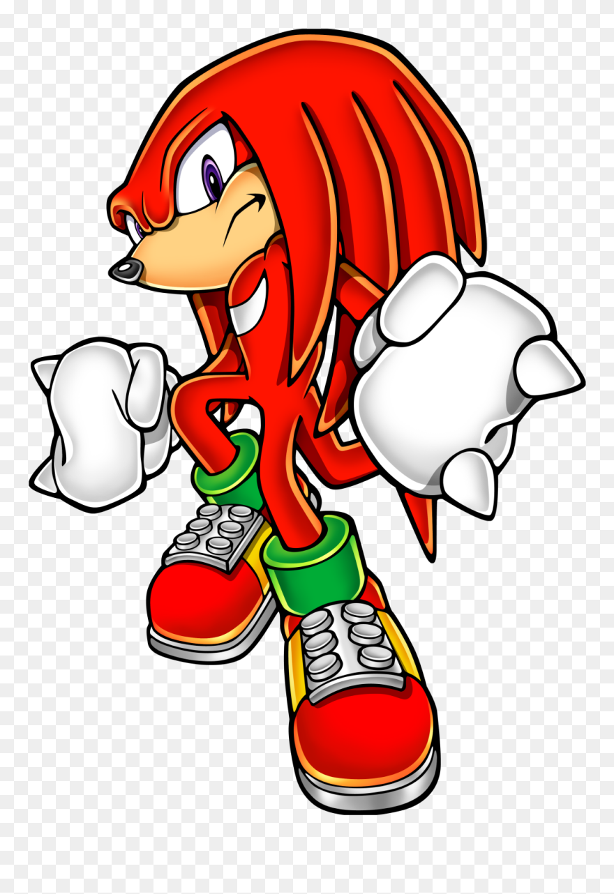 Knuckles The Echidna Clipart